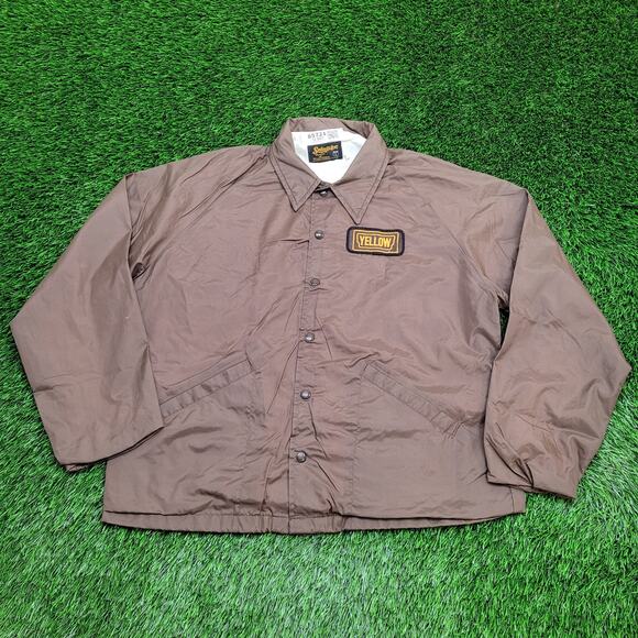 Vintage 70s Swingster Blouson Coach Jacket Large 25x27 Brown - Picture 1 of 13